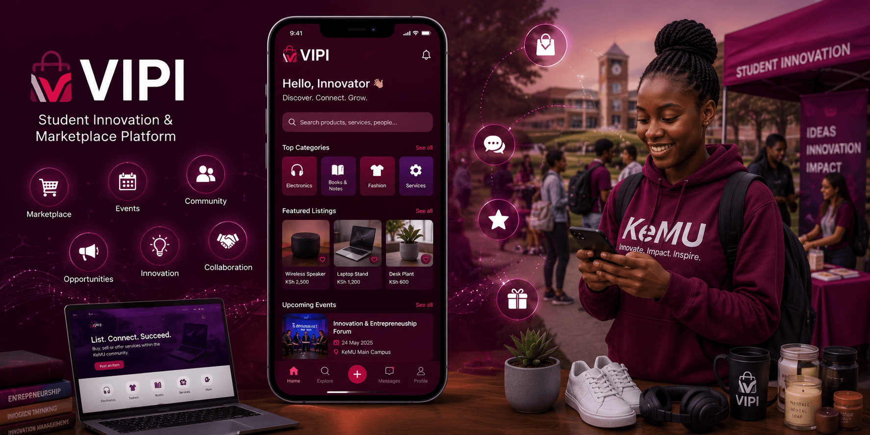 VIPI student innovation and marketplace platform